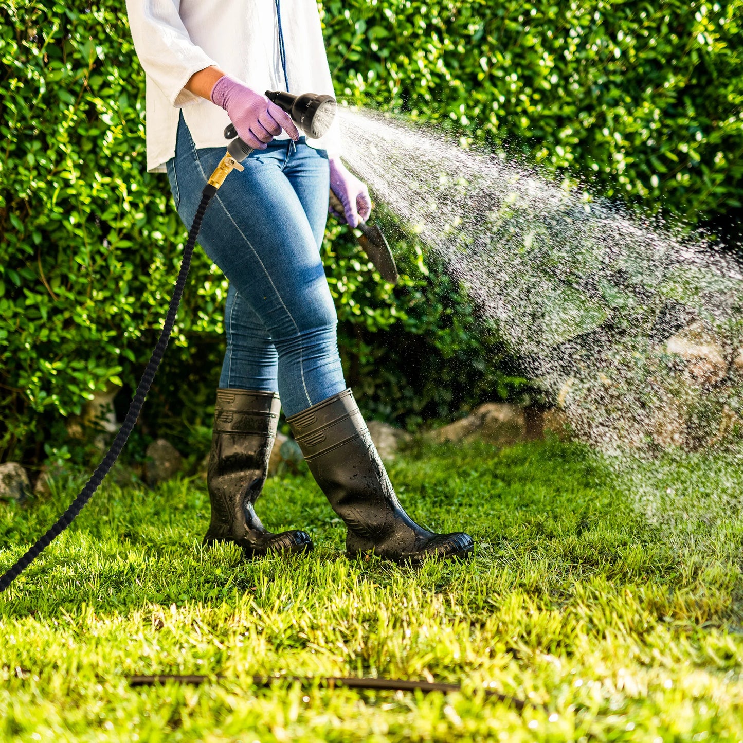 Expandable Garden Hose With Nozzle