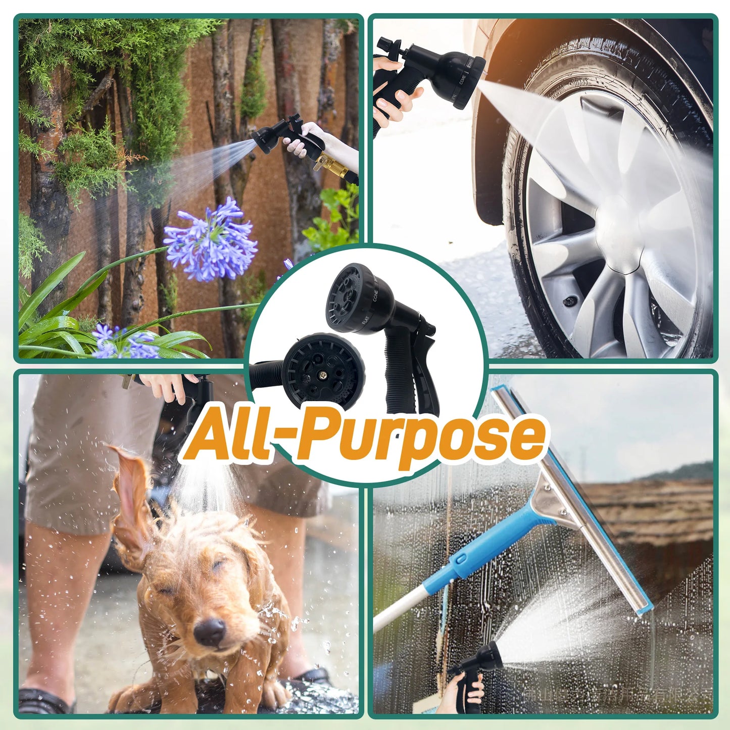 Expandable Garden Hose With Nozzle