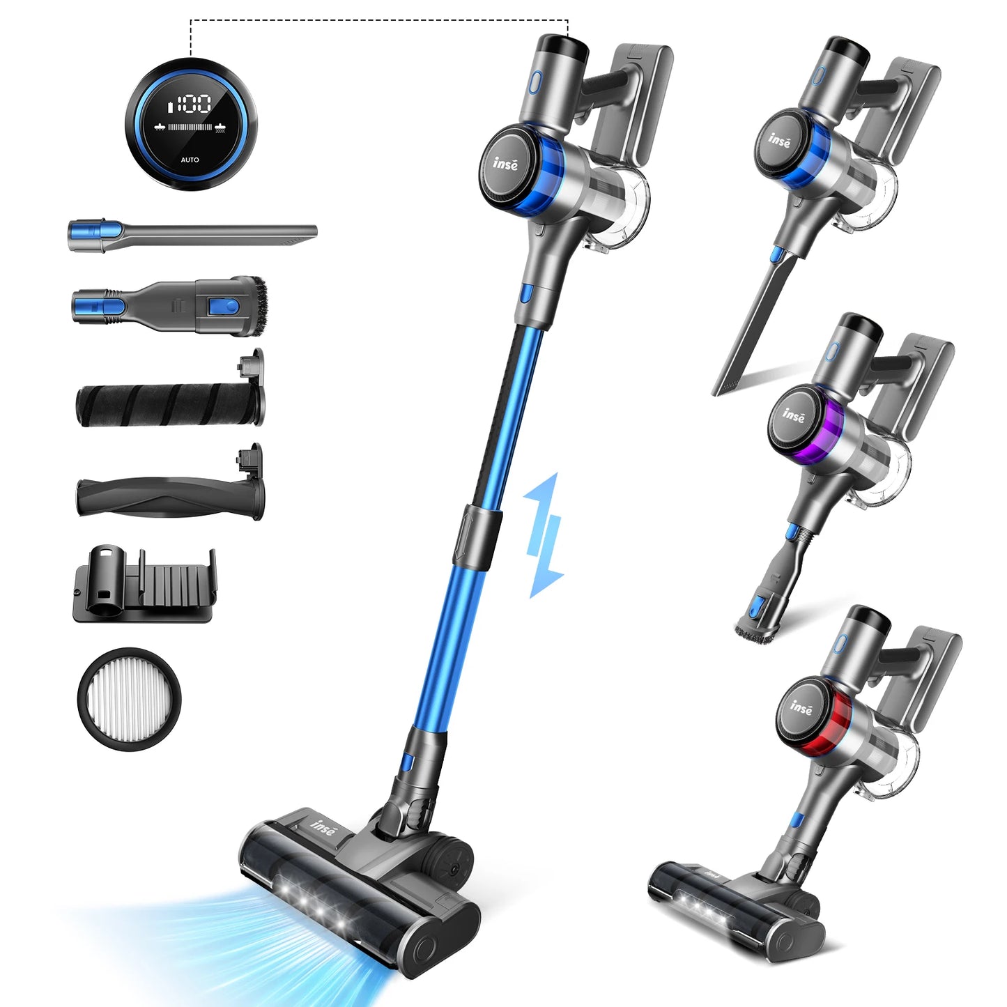 9 IN 1 Cordless Vacuum Cleaner 400w