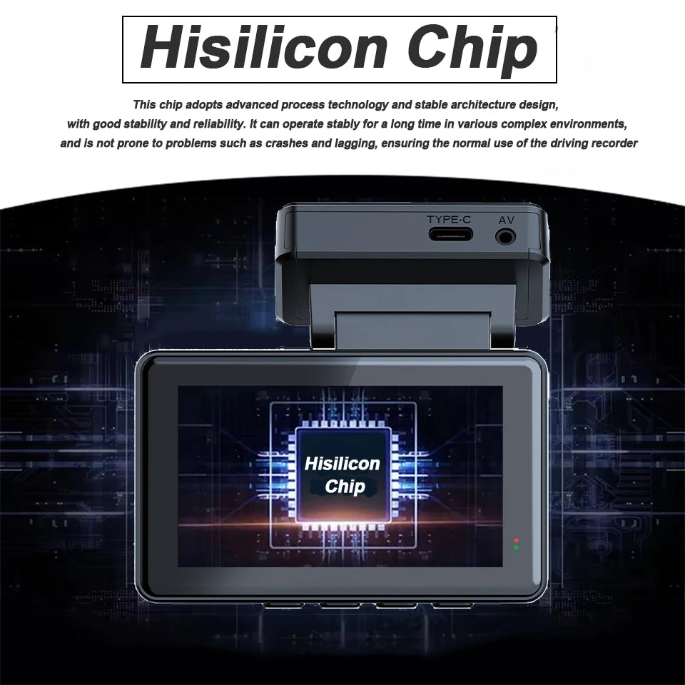 4K Dash Cam Car WIFI GPS 4K Front And 1080P Rear