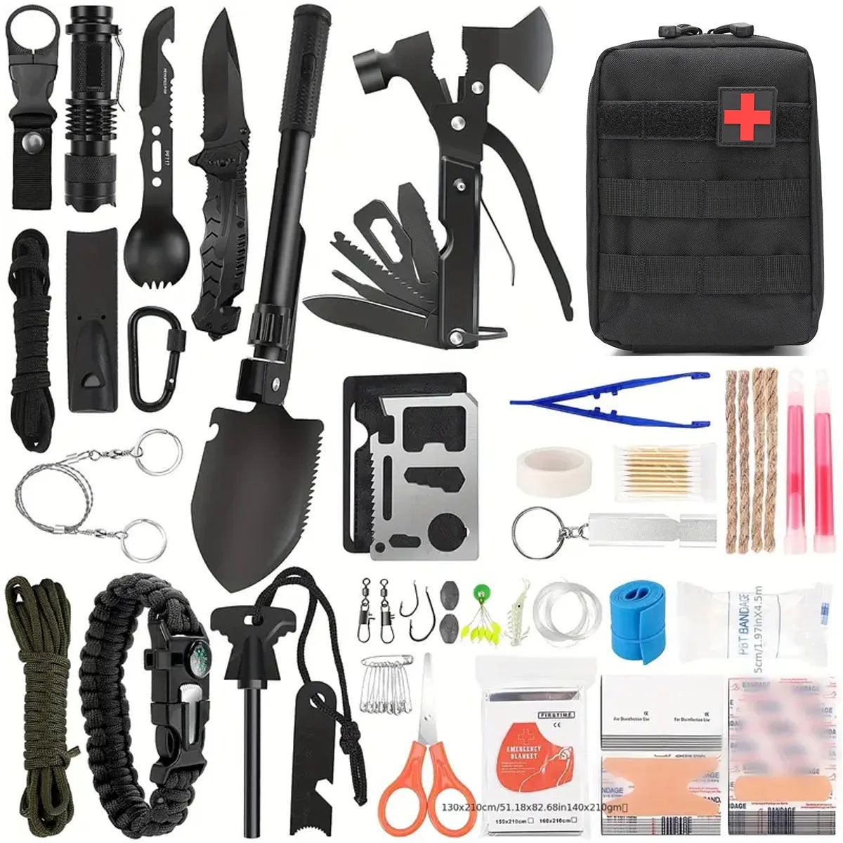 Survival Multi-Tool Shovel Kit
