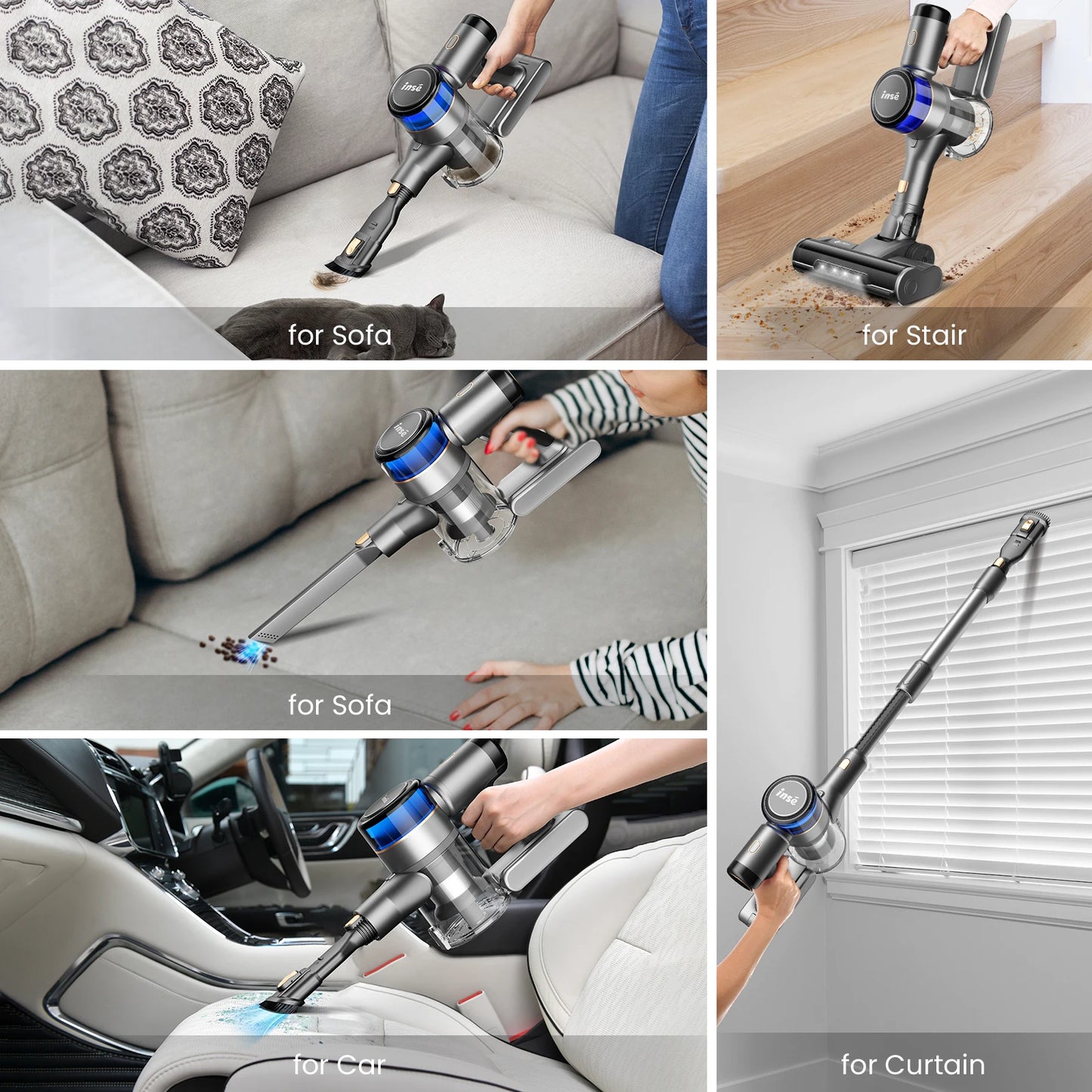 9 IN 1 Cordless Vacuum Cleaner 400w