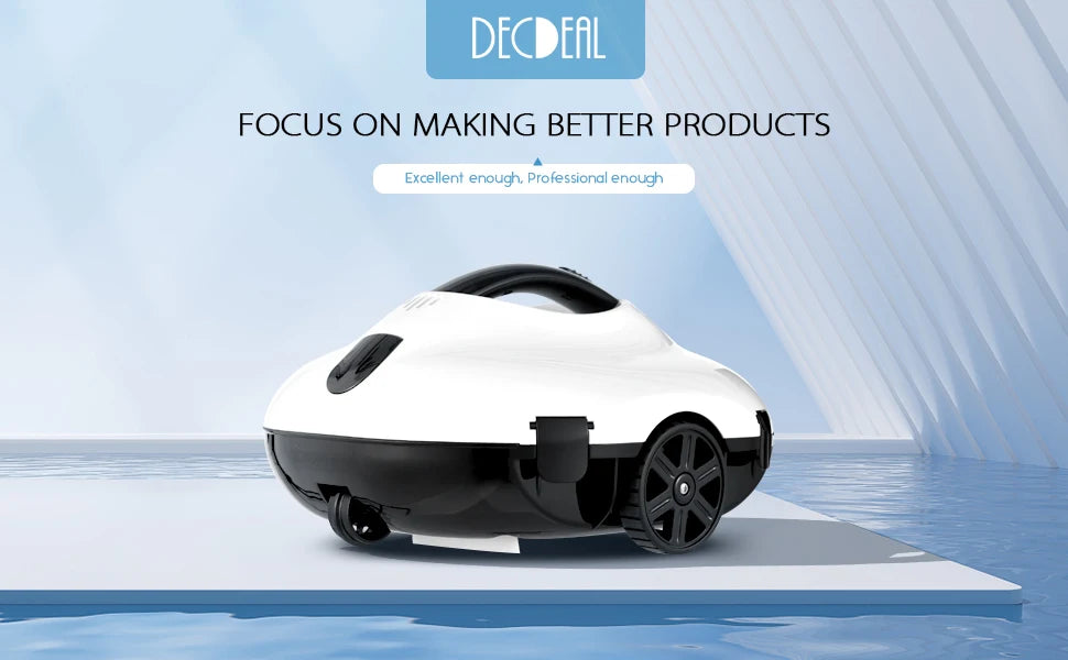 Cordless Pool Cleaner with 120 Mins Runtime, Auto-Parking, 2.5h Fast Charging