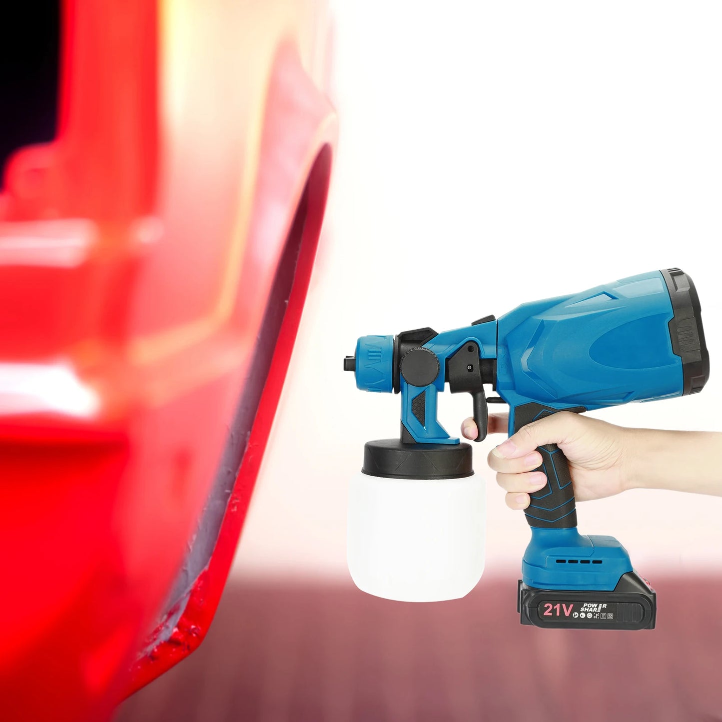 High-pressure Cordless Paint Sprayer with 2 Batteries