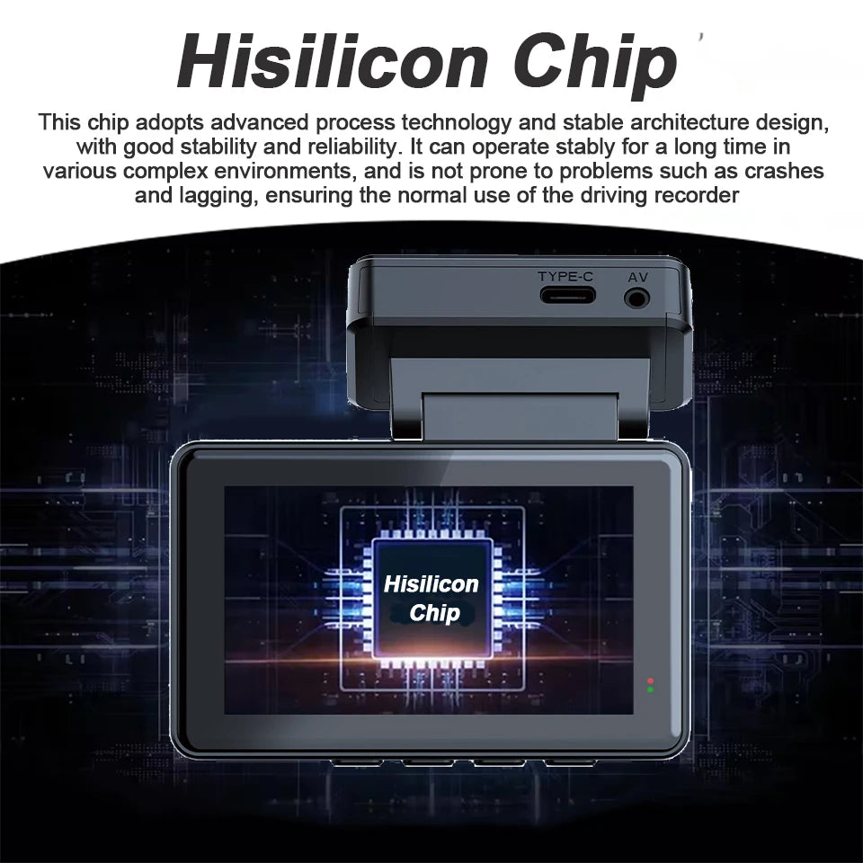 4K Dash Cam Car WIFI GPS 4K Front And 1080P Rear