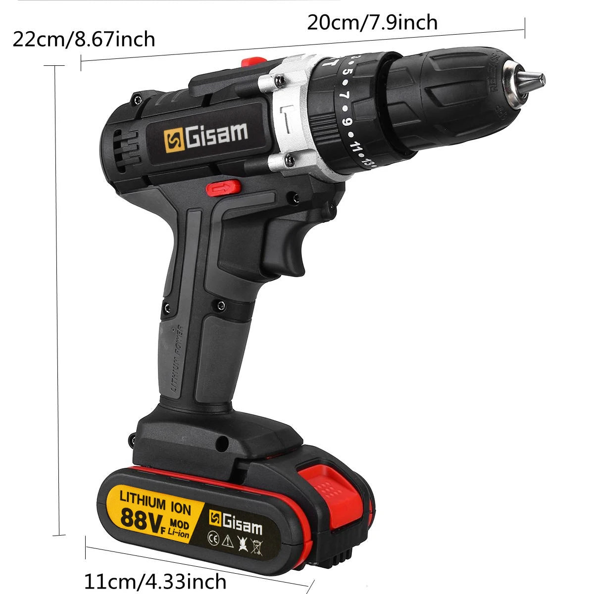 21V Cordless Impact Drill Electric