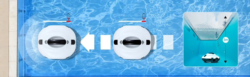 Cordless Pool Cleaner with 120 Mins Runtime, Auto-Parking, 2.5h Fast Charging