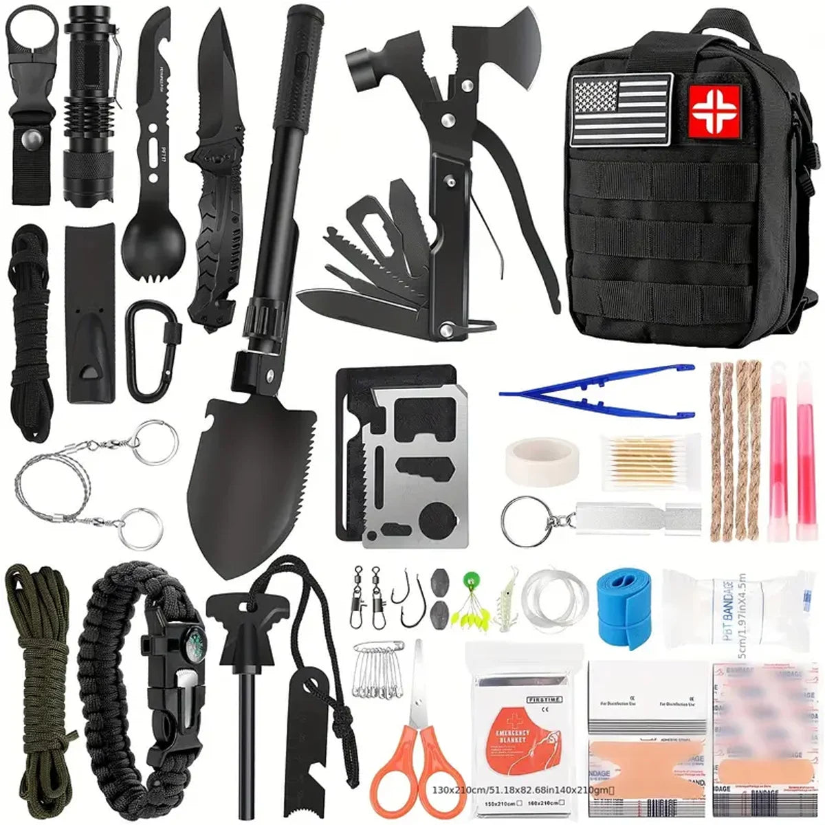 Survival Multi-Tool Shovel Kit