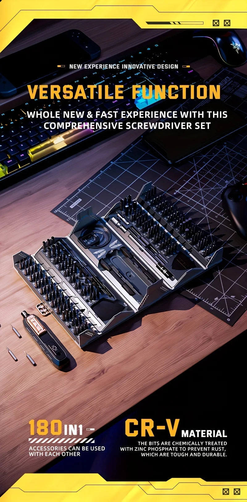 180 in 1 Precision Multifunctional Screwdriver Set